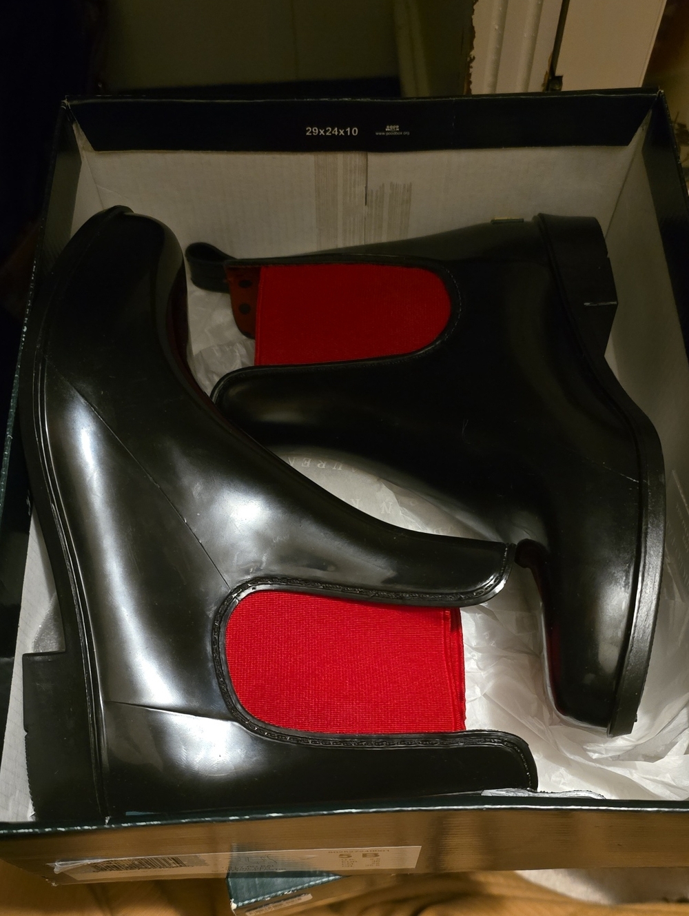 NEW Lauren Ralph Lauren Black Rain Boots